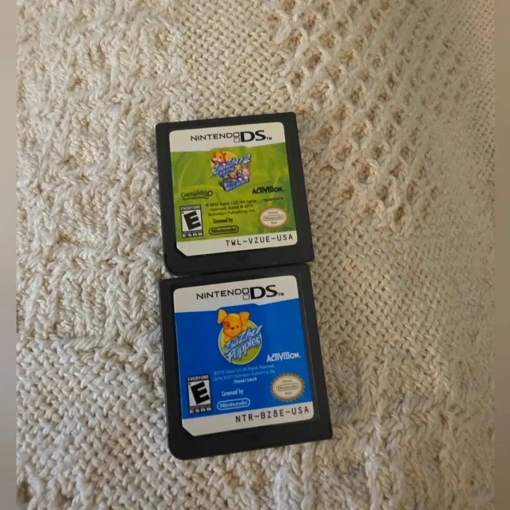 Nintendo DS Game Lot ZHU ZHU Puppies ZHu ZHU 2 Wild Bunch Tested
